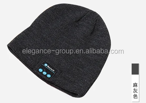 Factory Wholesale BT Colorful Knit Beanie Hat and Cap wireless Music Hat