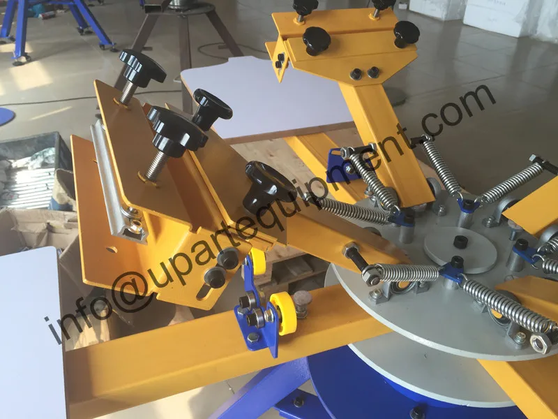 manual carousel 8 color 8 station silk screen printing machine for t-shirts