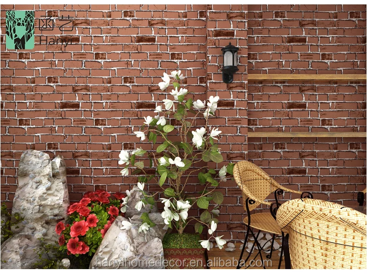 New designs embossed PVC self adhesive wallpaper 3d stone wallpaper 3d brick wallpaper