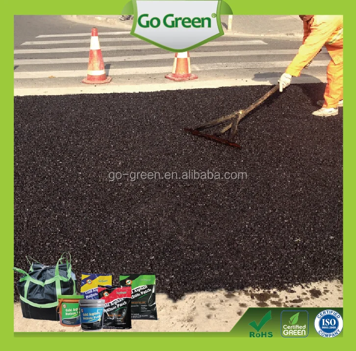 Постоянный асфальтовый холодный пластырь для ремонта дорожного отверстия