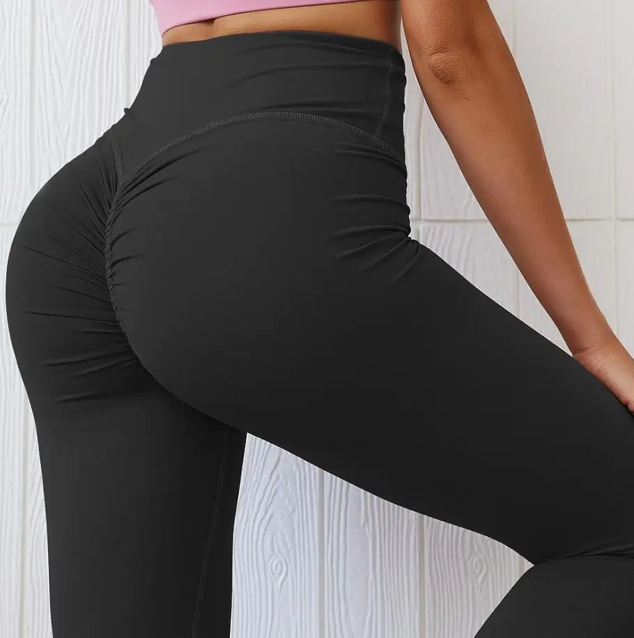 High Waisted Workout Clothing Scrunchy Butt Leggings