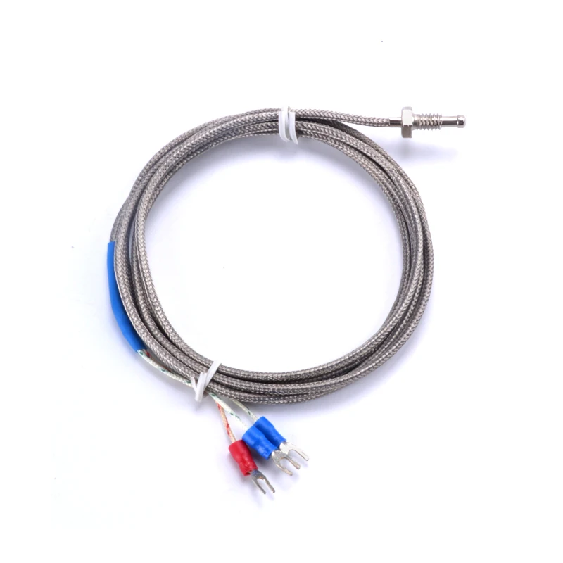 PT100 Screw Thermocouple M6 Screw PT100 Temperature Sensor PT100 Thread Thermal Resistance