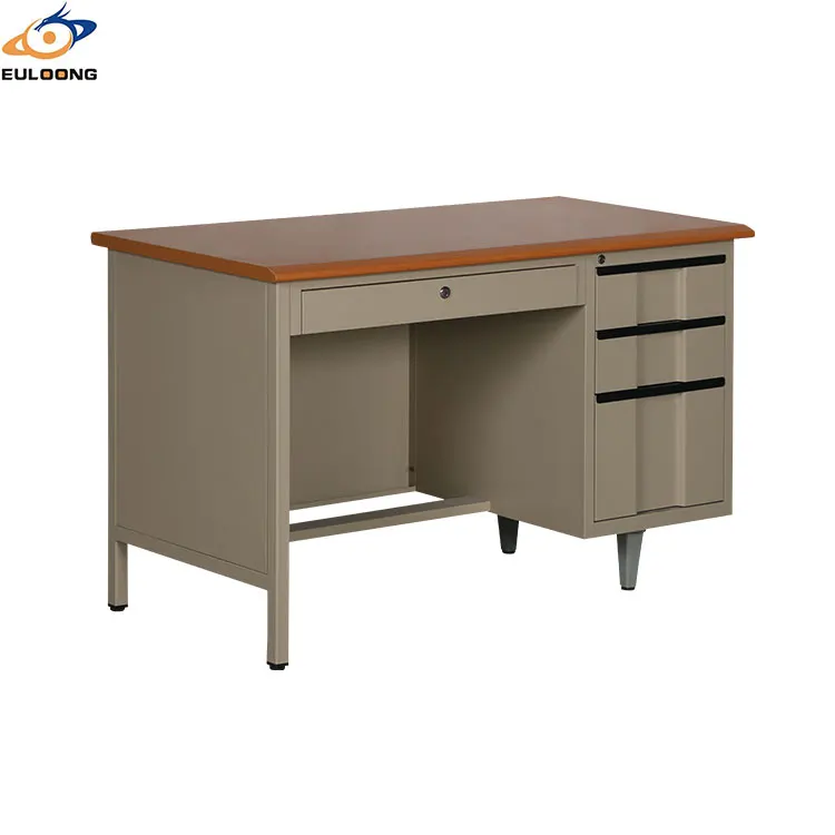 Lowest price & High quality office deskl with wood surface/Classical Design exscutive desk for office or home