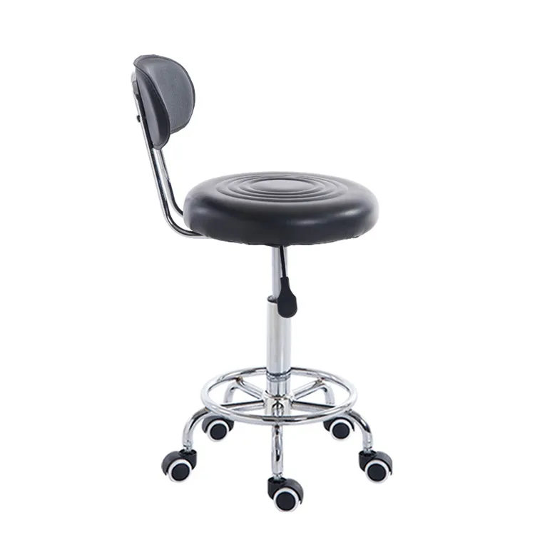 Modern New Design Style  Furniture Colorful Saddle Adjustable Seat Bar Stool With Back