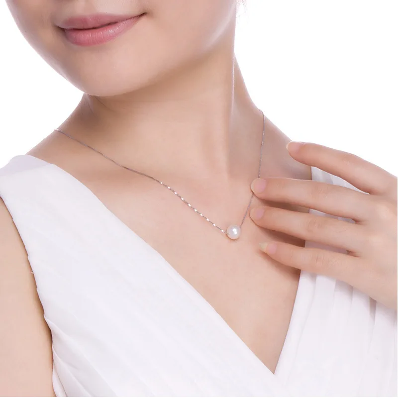 CMX02 Charm Shell design Pearl Jewelry 925 sterling silver  Pearl Necklace Pendant