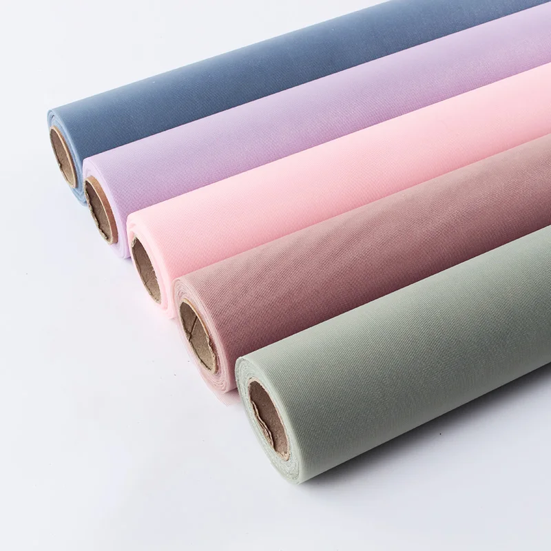 
Hot Sale Fresh Flower Wrapping Paper For Bouquets Packing Mesh 