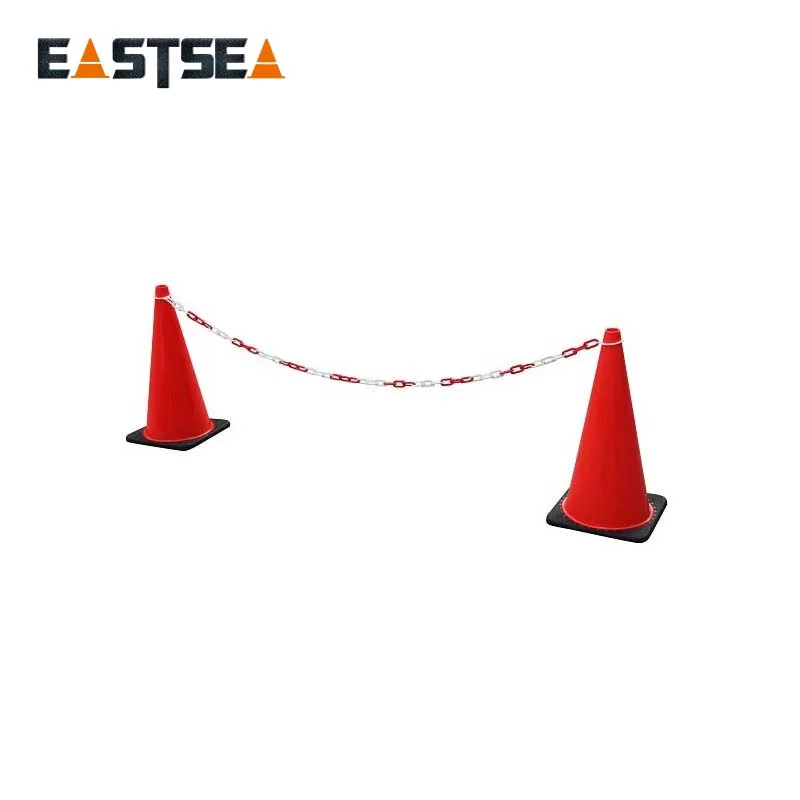 Best Price! Red & White O-Ring Plastic Road Traffic Safety Cone Chain