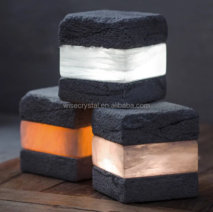 
Gypsum crystal crystal selenite lamp Mineral sandwich night light 