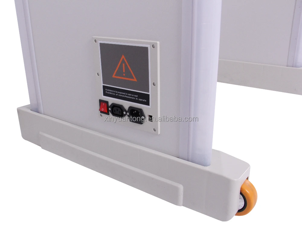 GuardSpirit brand Walk-through Metal Detector with Wheels