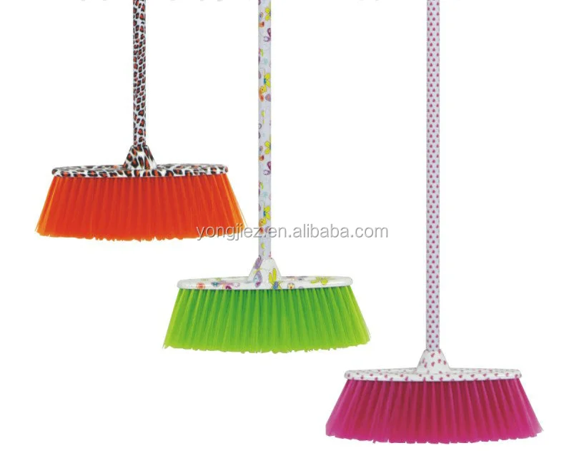 Hot Sale Water Transfer Printing Plastic Broom With Handle