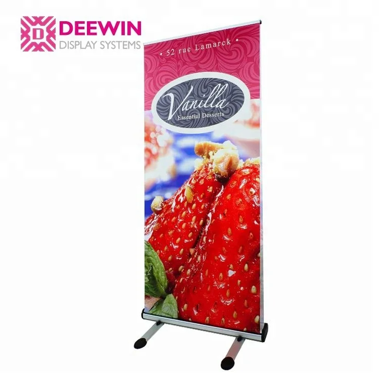 Двусторонний наружный выдвижной стенд-баннер Thunder, роликовый баннер, свернутый выставочный дисплей