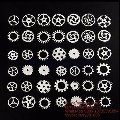Wholesale Time gear Steam punk 3D nail art decoration accessories / Machine Style Nail Design clocks Steam nails accessories