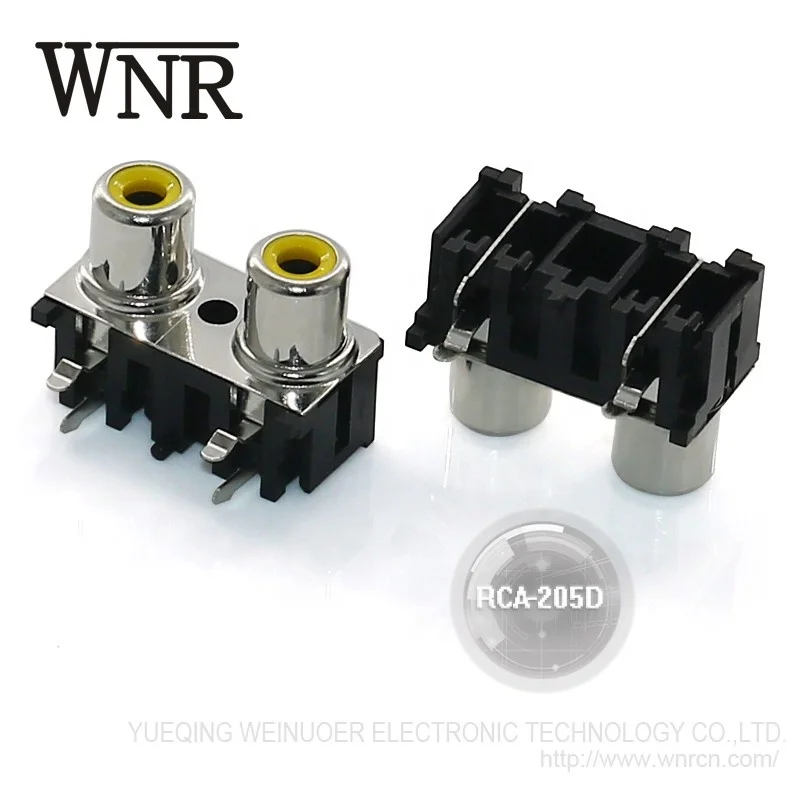 Cheap Factory for Sale WNRE 2 outlet 4 pin Rca Jack pcb mount