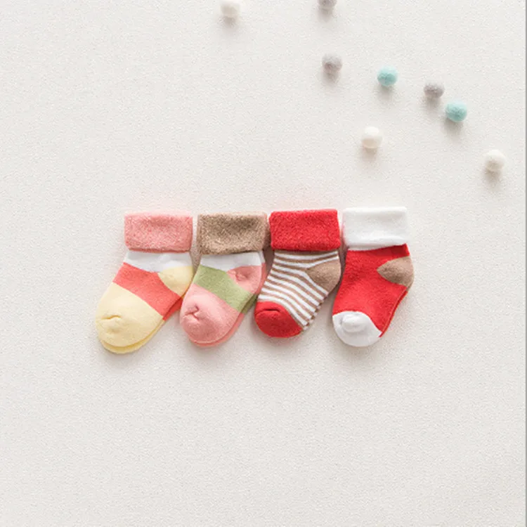 Детский хлопок пробки зимние носки
