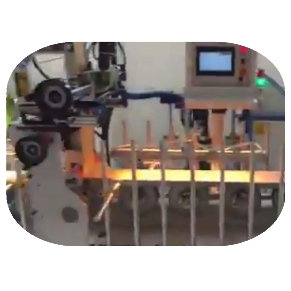 PUR hot melt profile wrapping machine with fast change rollers