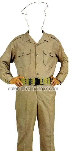 Khaki military uniform