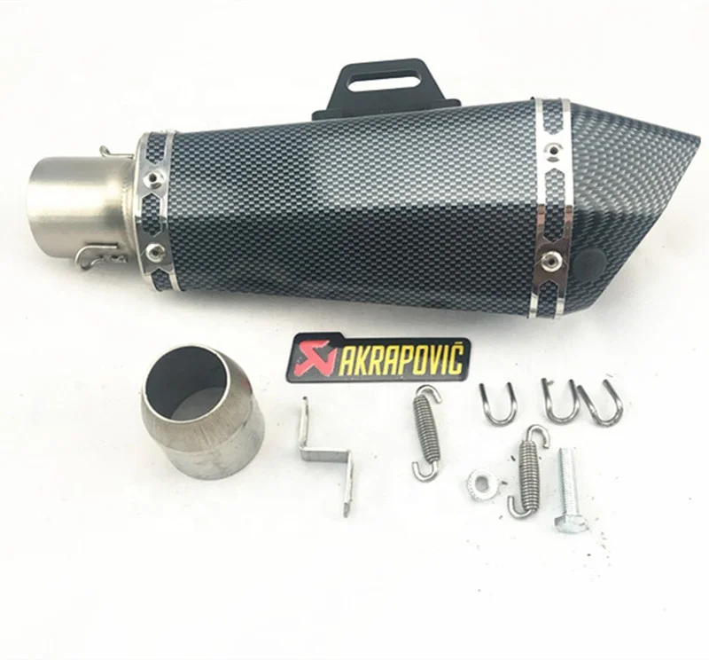 Высококачественный глушитель выхлопной трубы из углеродного волокна для мотоцикла 51 мм 38 мм для внедорожника тихий наконечник трубы
