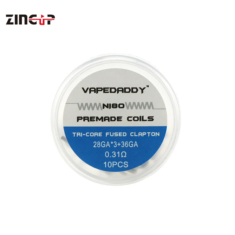 
High Quality Nichrome Heating Wire Tri-Core Fused Clapton Premade Coils 