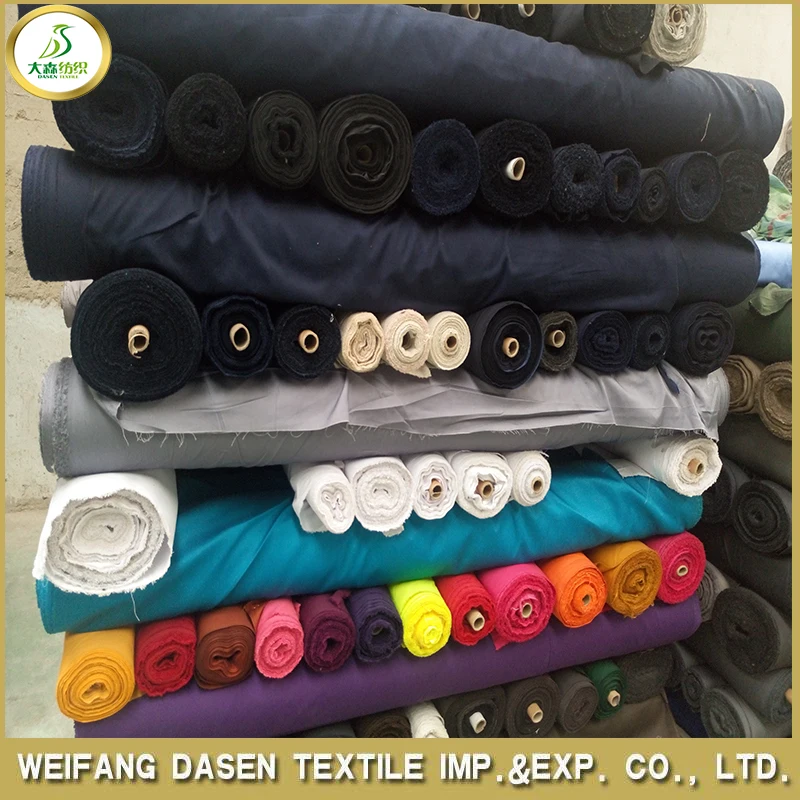 China cheap fabric stock lot denim fabric dyed printed fabric stock