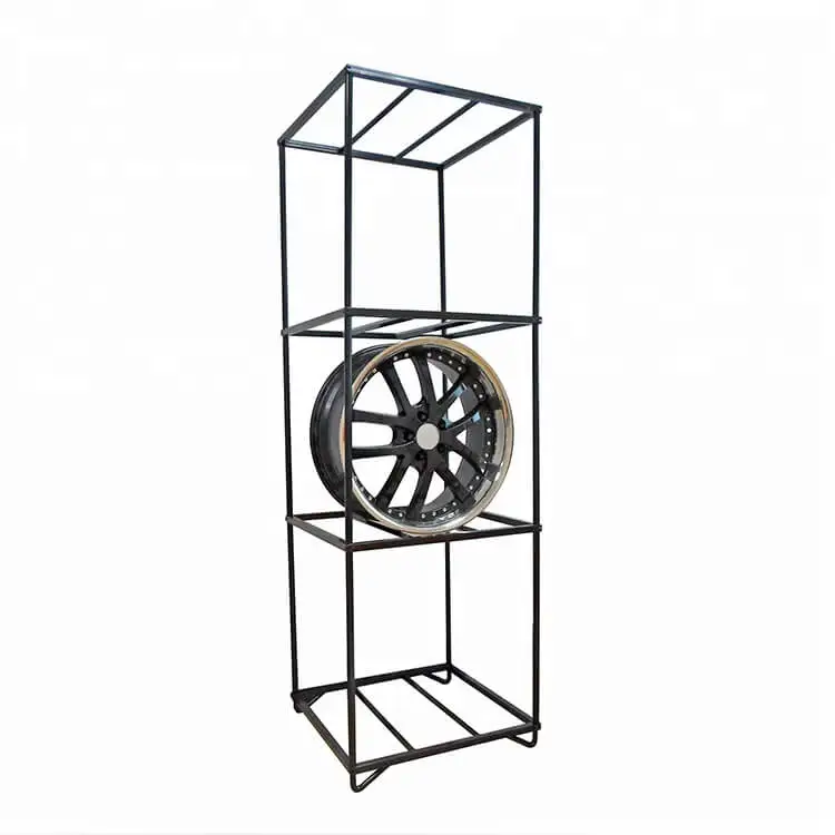 Car Rim Stand Wheel Storage Holder Showroom Exhibition Trade Show Wheel Display Rack