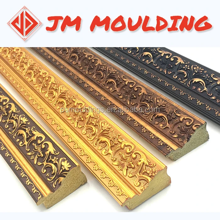 NEW DESIGN PS Polystyrene foam Picture Frame Moulding mirror frame moulding plastic photo frame moulding factory in yiwu