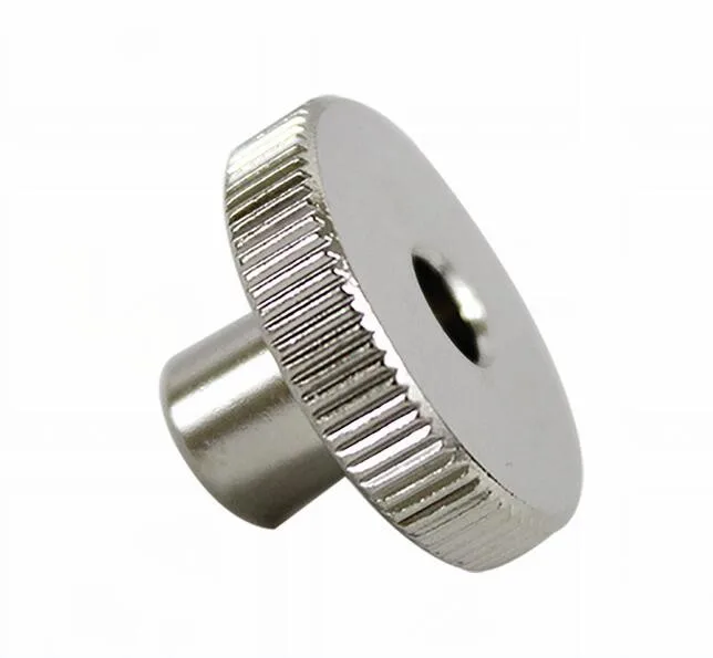 CNC machined precise M4 M6 M8 stainless steel flange thumb knob nut