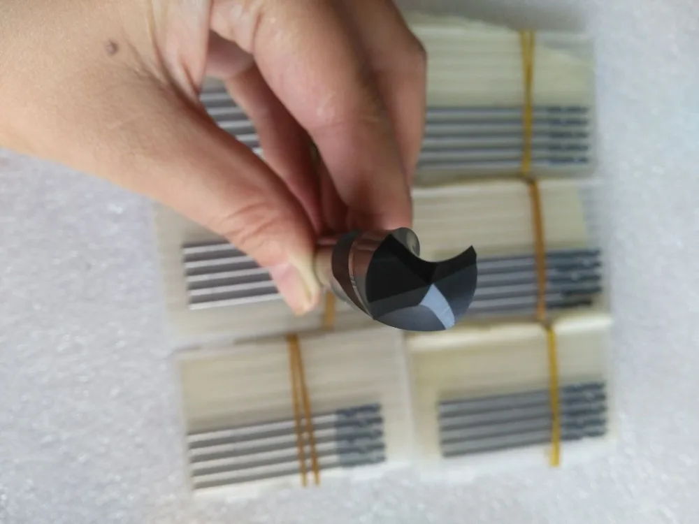 100% vigrin material HRC45 HRC55 2F 3D flute twist tungsten carbide drill bits