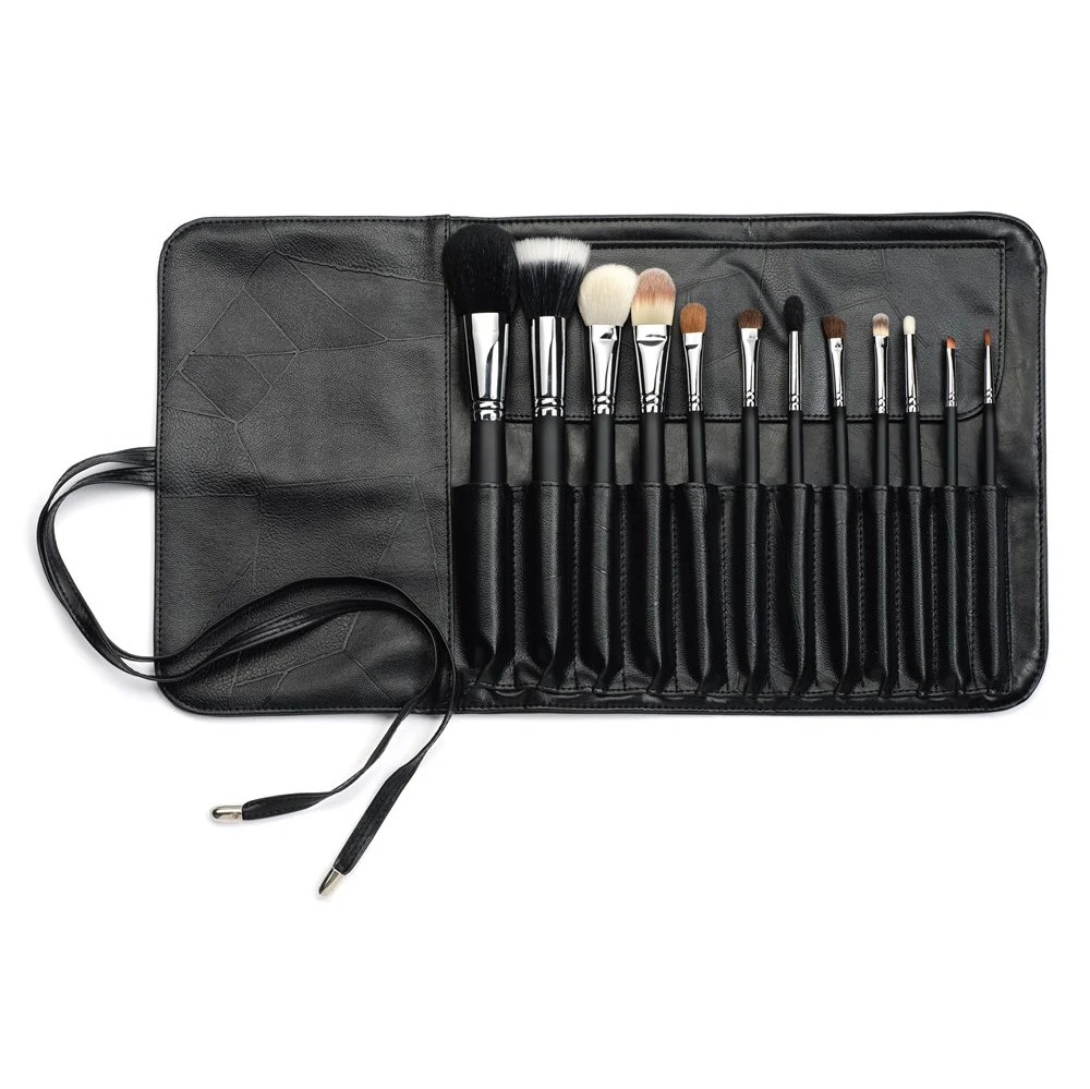 Foundation Eyelash Professional Eyeliner Belt Crown 12 Piece Makeup Brush Set