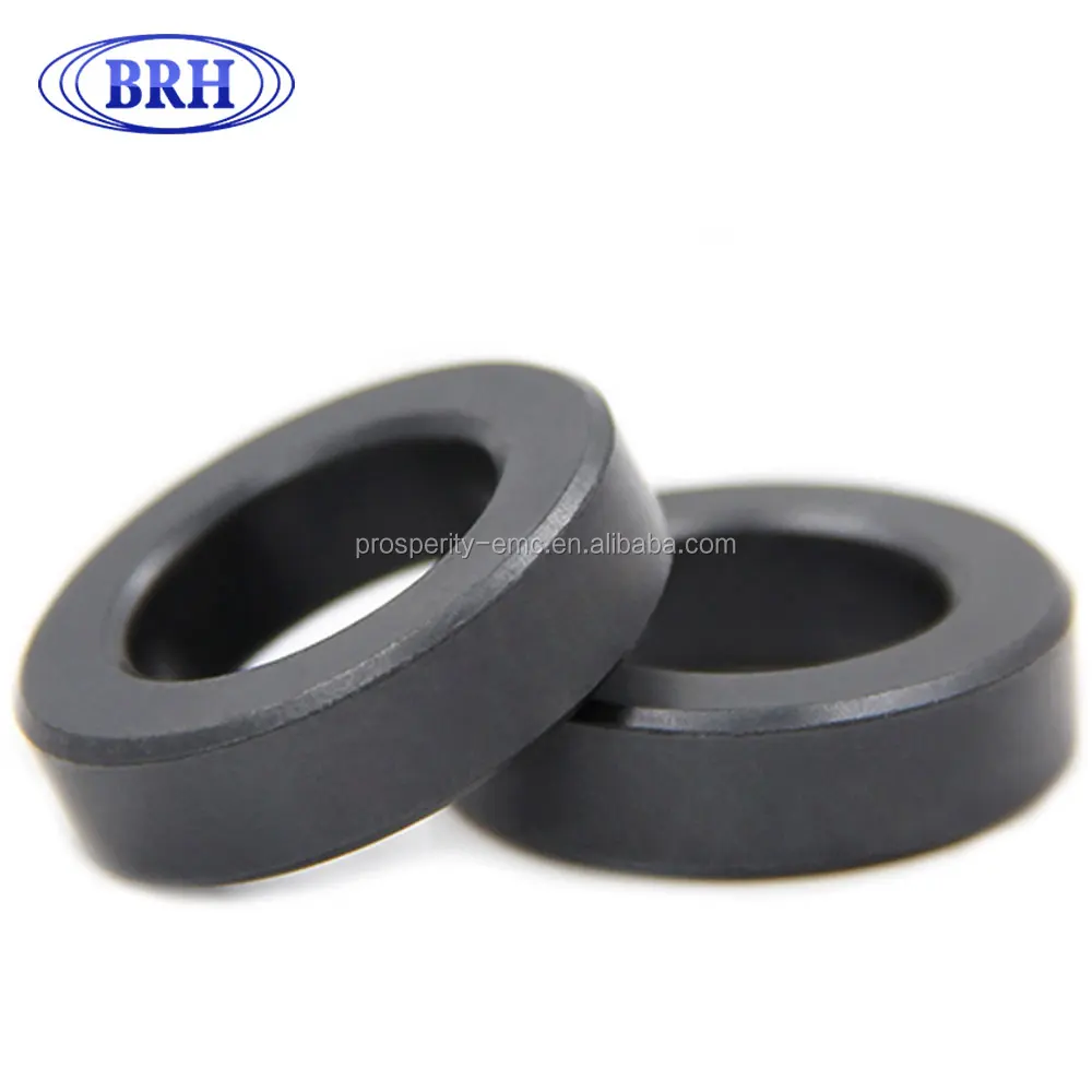 Custom high permeability soft toroidal ferrite core