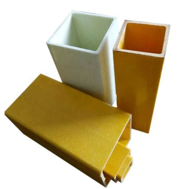 FRP Rectangular Pipe Fiberglass Rectangular Tube Structural Profile