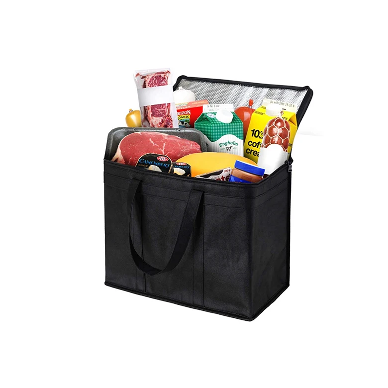 non woven waterproof and eco-friendly lunch bag thermal insulation comfortable fabric for cooler bags
