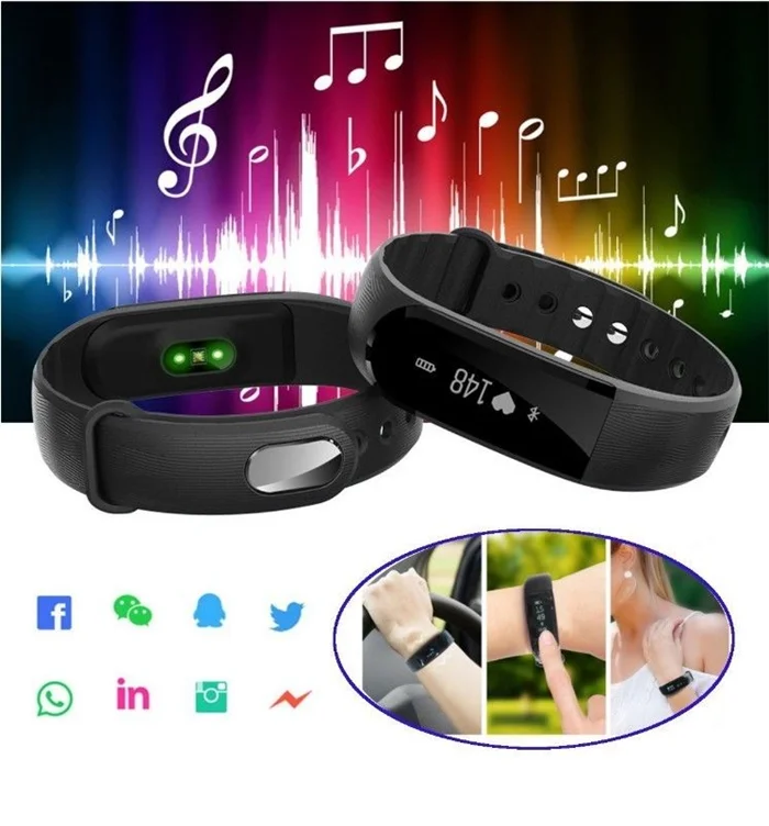Waterproof ID101HR Wireless Fitness Tracker Heart Rate Monitor