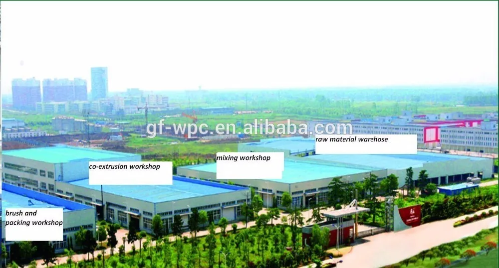 wpc railing outdoor wood plastic composite decking handrail