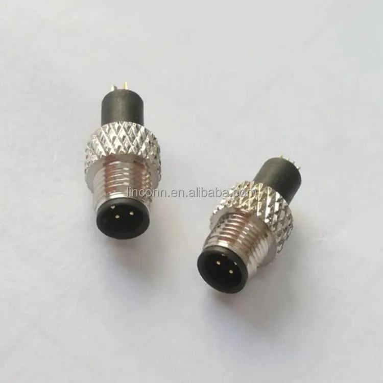 Mini M5 connector waterproof connector used in Remote metering or Robot connector