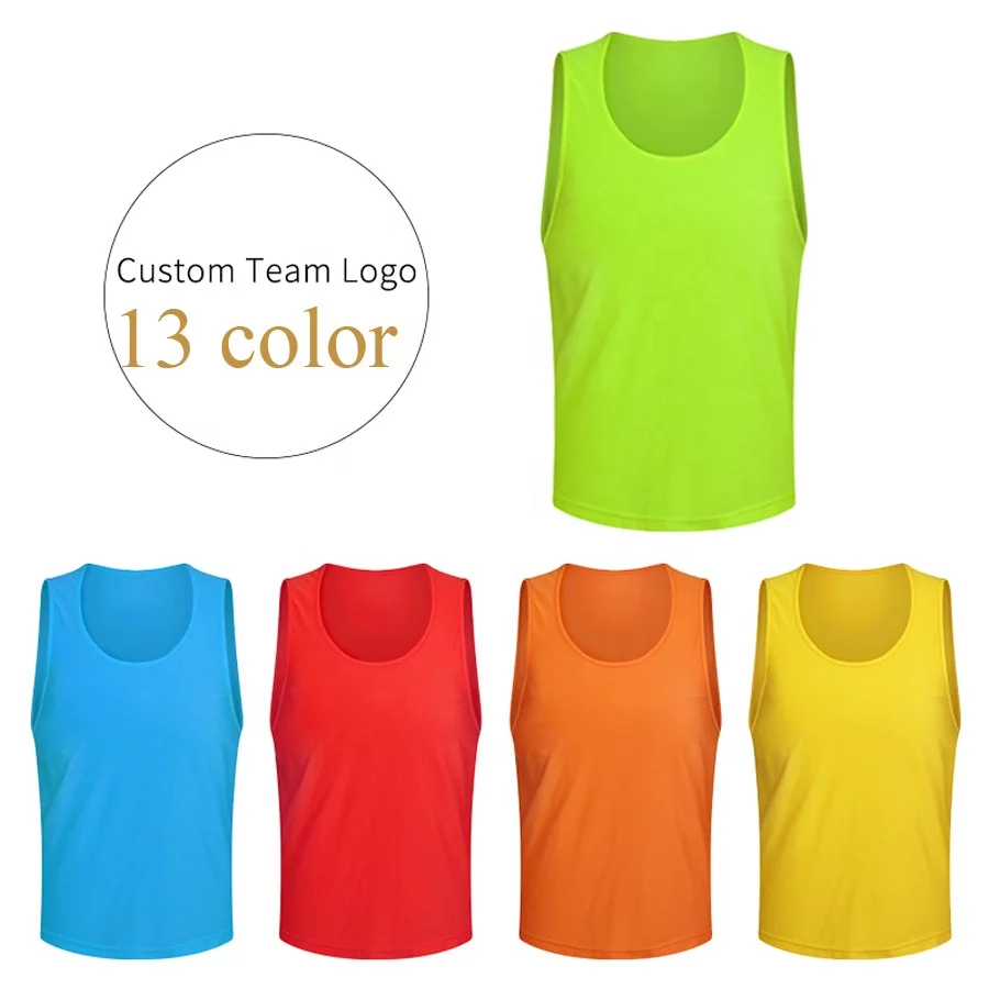 
Wholesale High Quality Soccer Vest OEM Training Bibs Sports Jersey Vest 