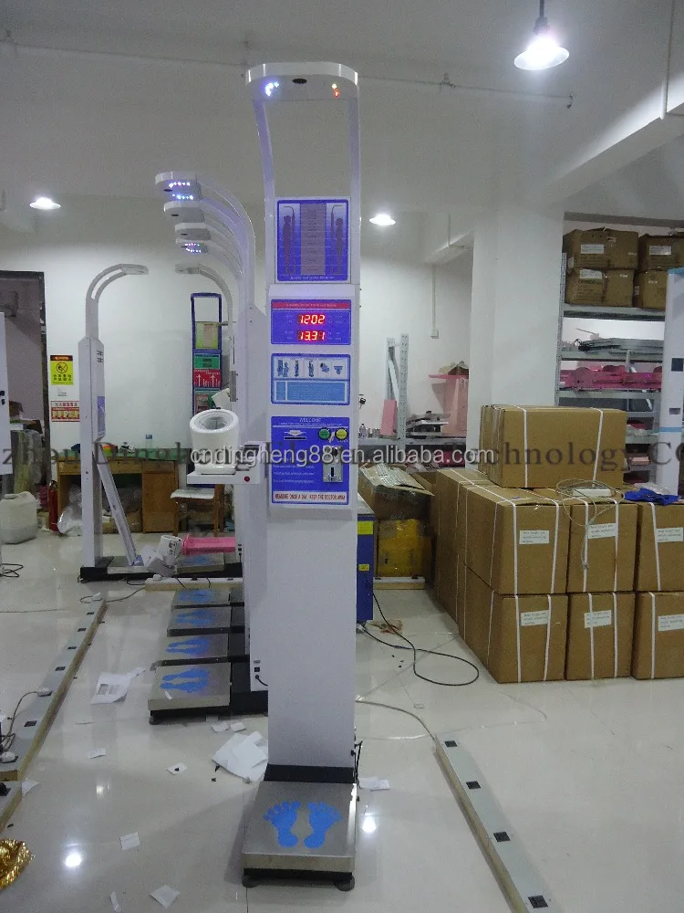DHM-15B Weight Scale Height measure machine Coin Slot blood pressure
