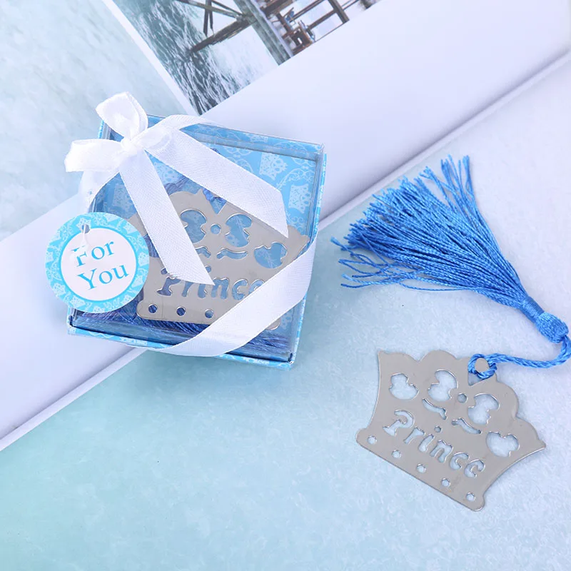 Parties Birthday Crown Pon Blue Prince Bookmark Birthday Giveaways Baby Shower Gifts