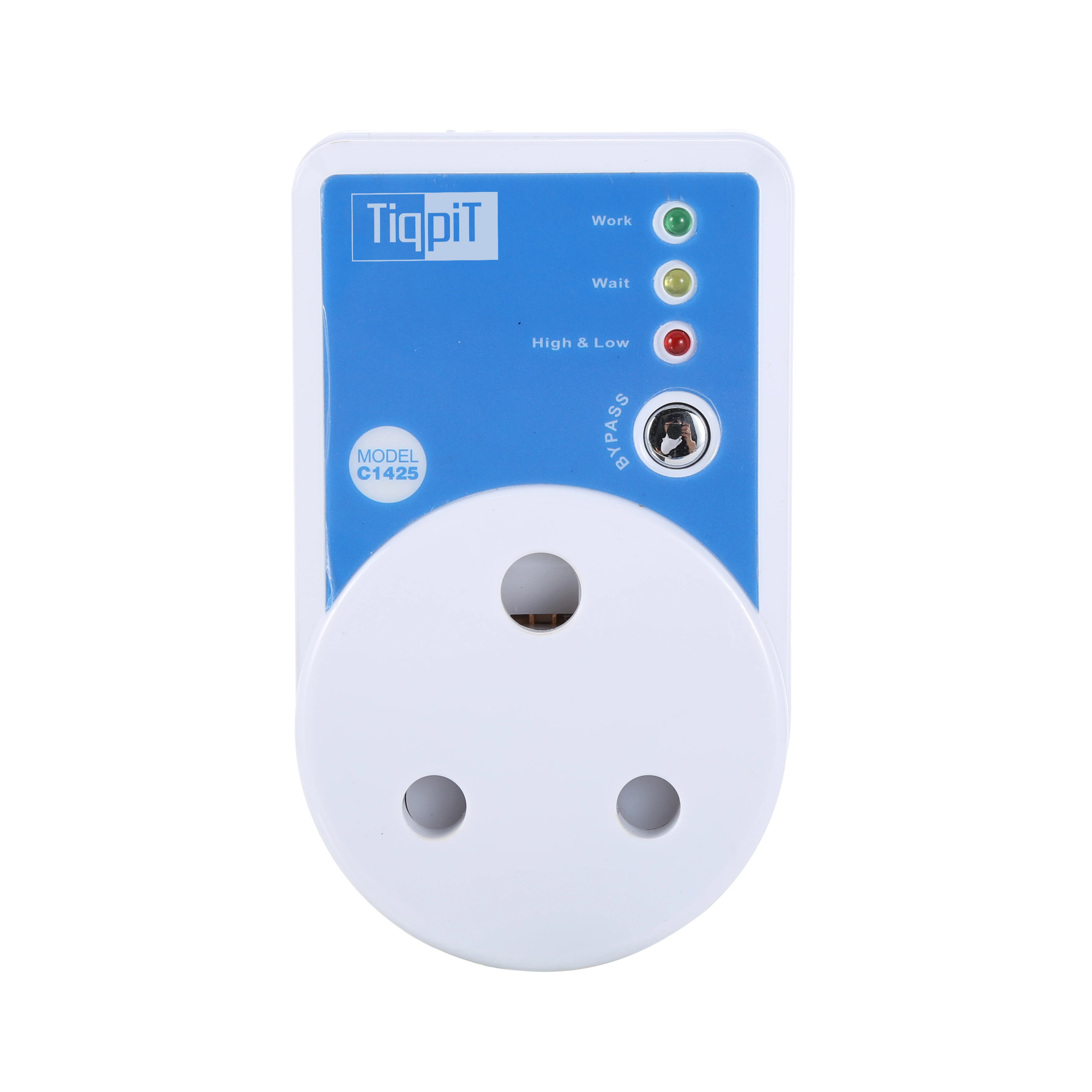 Fireproof PC 1425 South Africa Style Single Phase 220 VAC 15A AC Plug/socket 3.5 Min 15amps Voltage Protector for Refrigerator