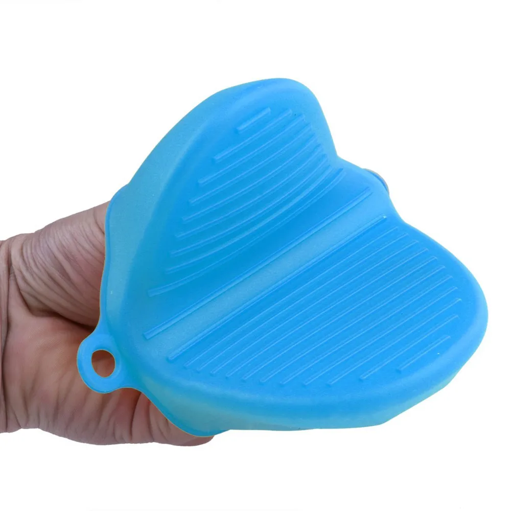 Kitchen Tool Pot Holder Clip Silicone Heat Resistant Oven Microwave Glove Mitt