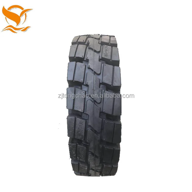 
China rubber tire manufacturer supply 650-10 5.00 solid forklift tire 650x10 