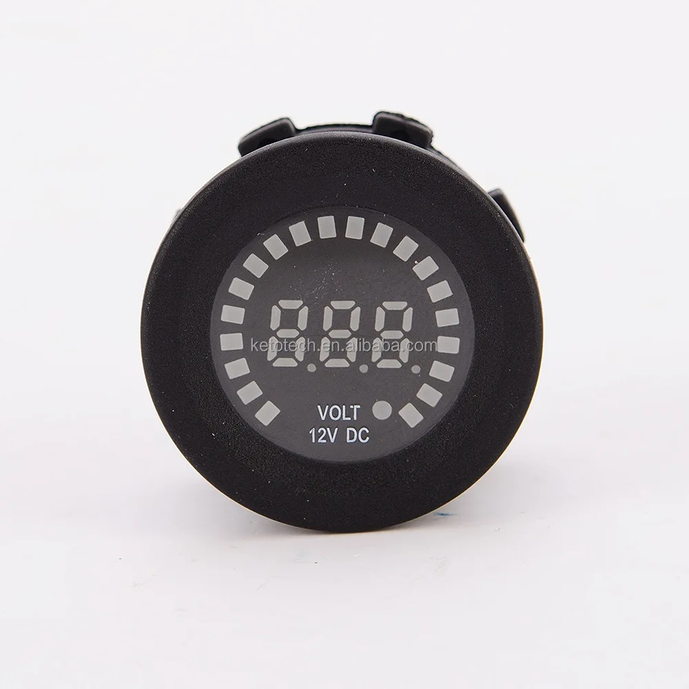 Car Auto Boat DC 12V LED light Digital Analog Voltage meter