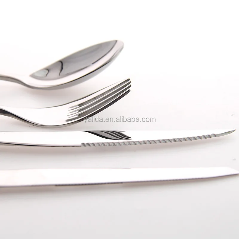 restaurant spoon fork knife sets high quality kitchen knife set