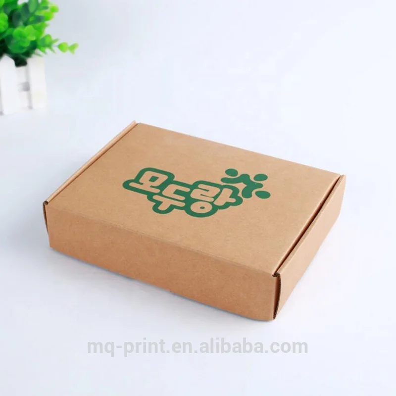 
Custom logo printing Brown corrugated mailer box, Kraft paper box 