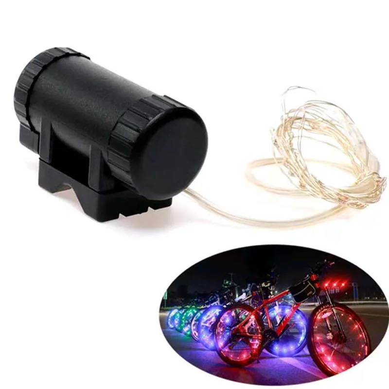 Multi Color Cycle Bike Light Led Flashing Bicycle Wheel Lights 3*AA Battery