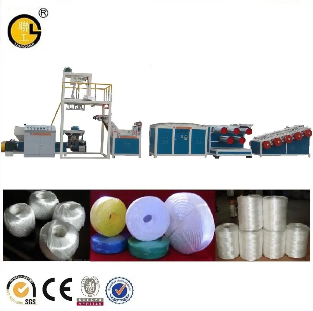 New Machine PP Split Yarn Film Machine Rope Extrusion Line