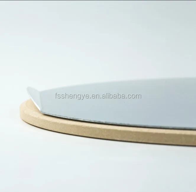 Cordierite pizza stone with aluminum plate for oven and grill BBQ bakeware