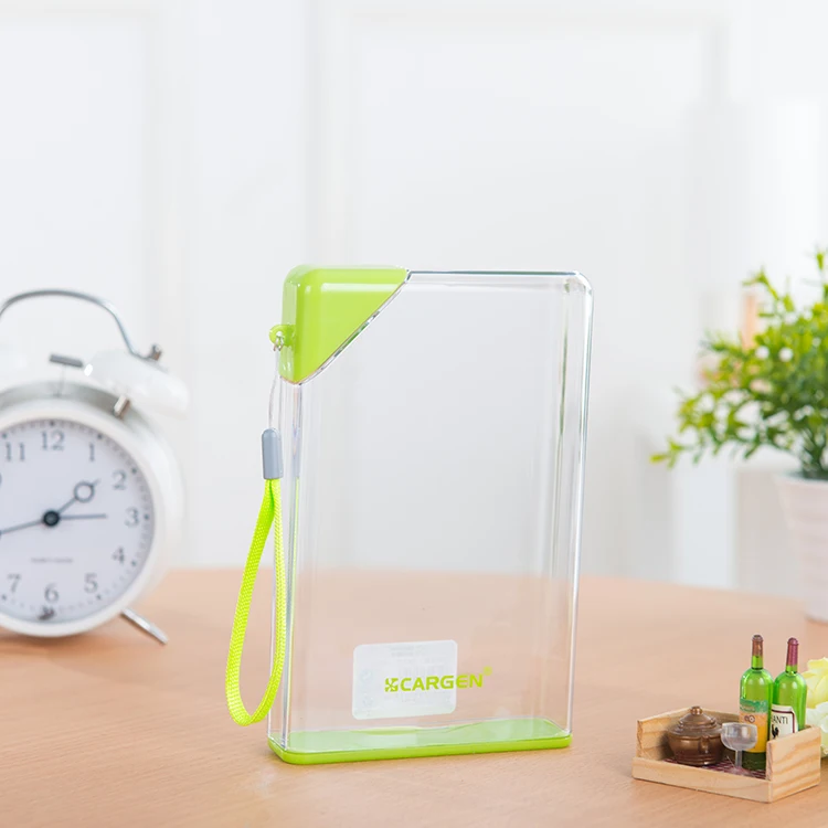 
Top Quality Personalized Healthy BPA Free Flat Notebook Water Bottle Plastic Not Applicable for Boiling Water Drink Cup Outdoor 