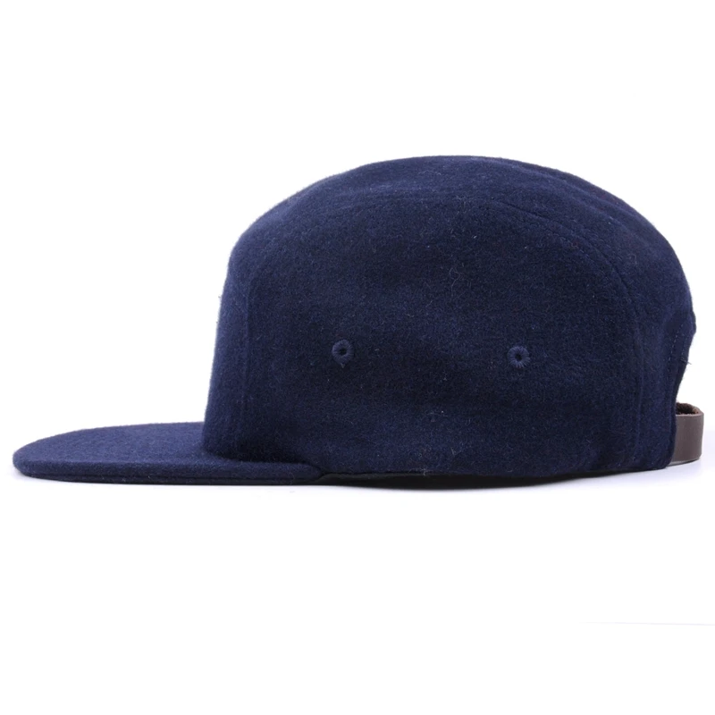 China factory melton wool 5 panel caps in bulk gorras