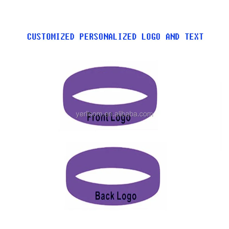 High Quality Customized orange silicone bracelets for promotional gifts Y007