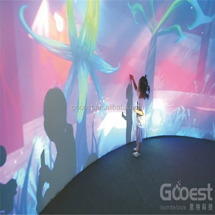 
indoor amusement park interactive projection wall gemes for kids, amusement park interactive 3d projection 